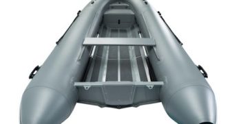 Quicksilver Inflatables 420 ALU-RIB grey back